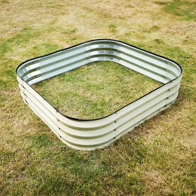 120 x 120CM Fast Assembly Creme Raised Garden Beds